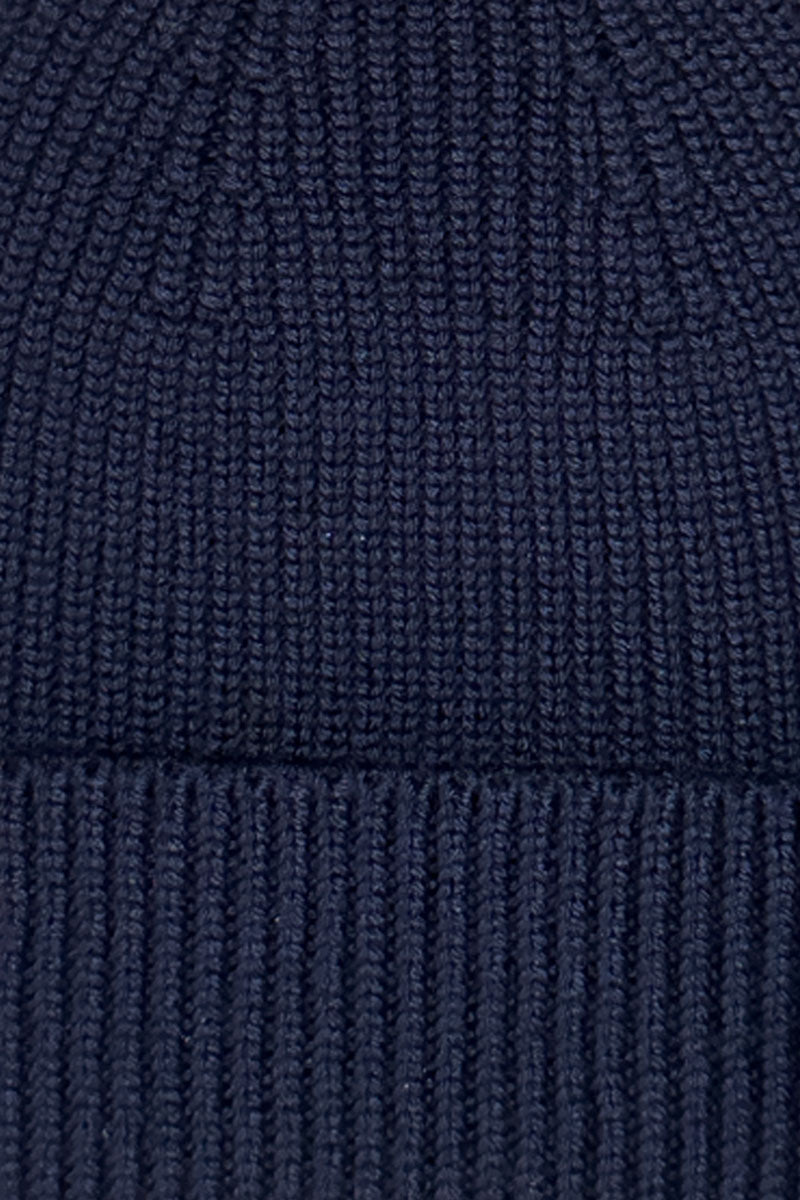 Bonnet 100% laine mérinos • Bleu-marine