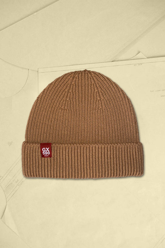 Bonnet mérinos • Camel