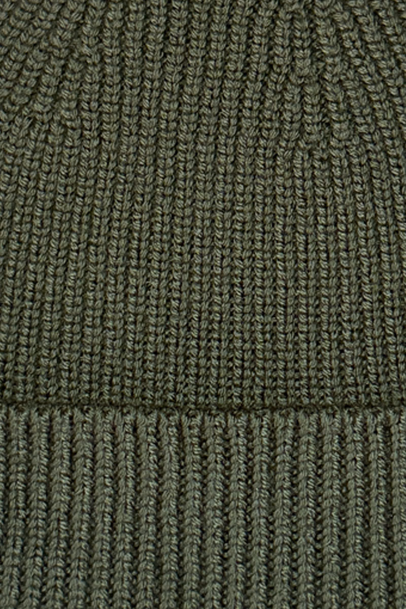 Bonnet 100% laine mérinos • Kaki