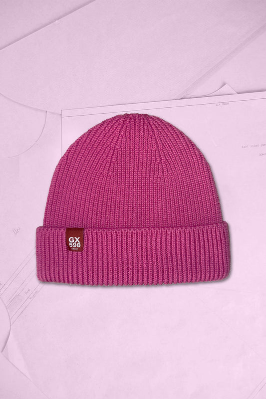 Bonnet mérinos • Rose