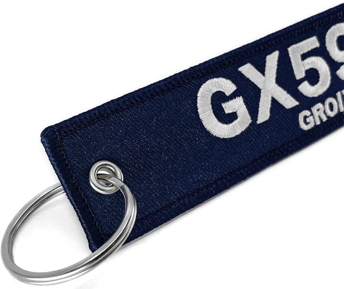 Porte-clés brodé GX590 • Bleu-marine GX590